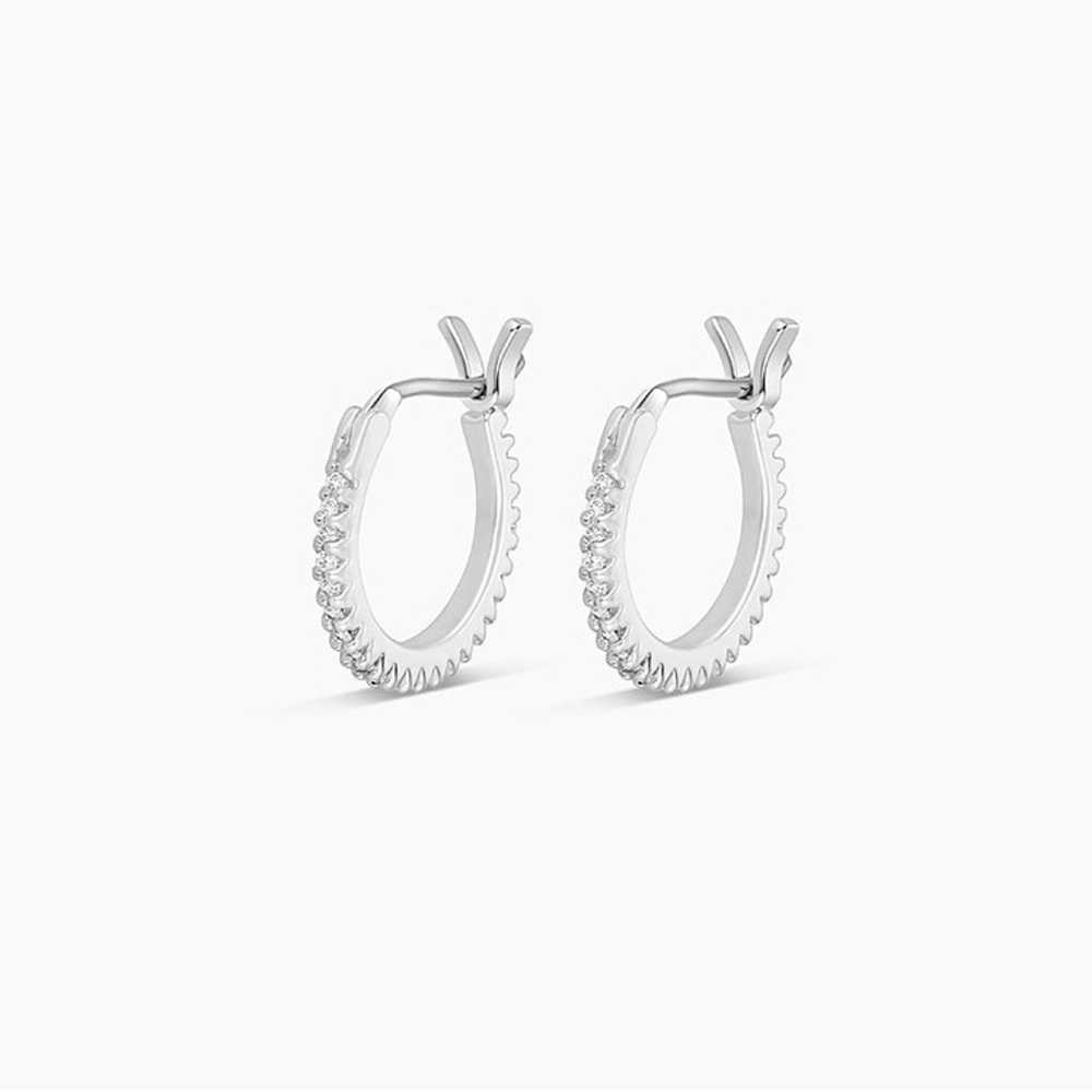 Gorjana Silver Simmer Huggies Earrings